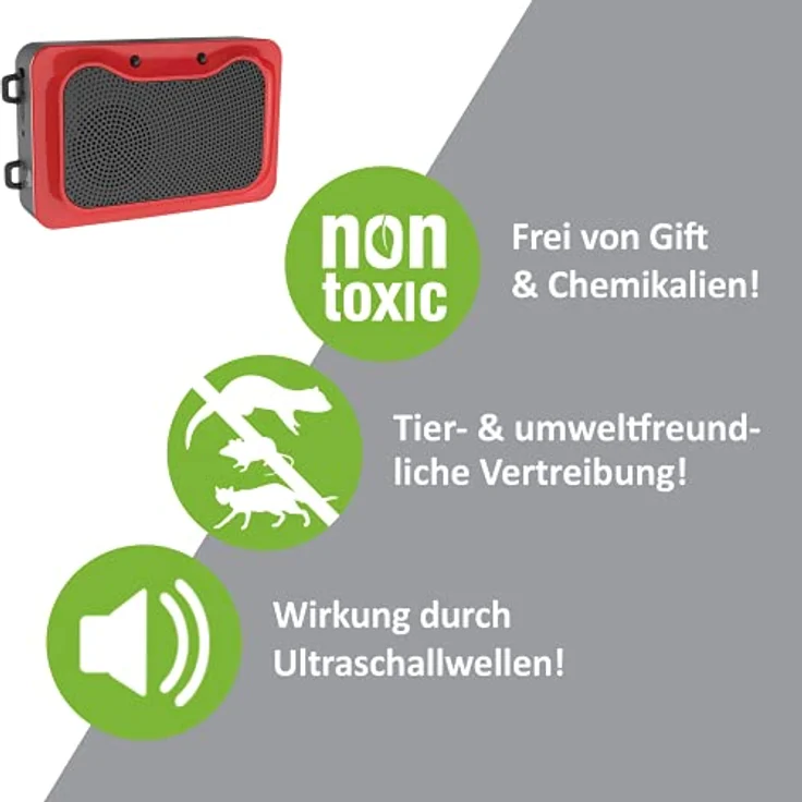 ISOTRONIC Marderschreck Blitz mit Licht/LED Blitzlichtfunktion und Ultraschall für Haus, Garage und Dachboden - Neu: Sensor-Schalter - vertreibt Marder, Mäuse, Ratten Siebenschläfer (3) – Bild 3