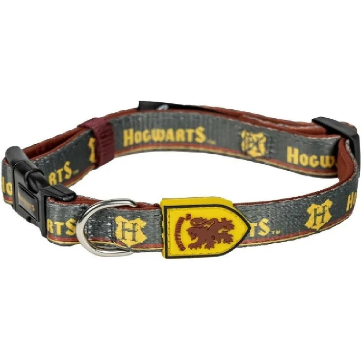 Cerda Hunde-Halsband HARRY POTTER, verstellbar, S/M, Rot Schwarz, 100% Polyester mit Clip-Verschluss