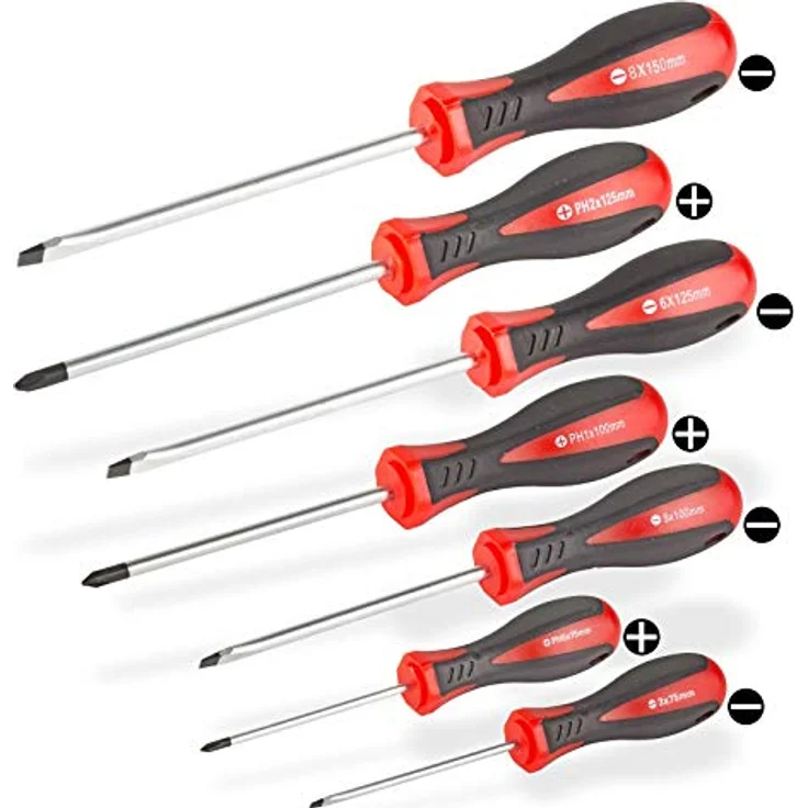 Schlitz Kreuz Schraubendreher Schraubenzieher Satz 44tlg. Set magnetisch – Bild 4