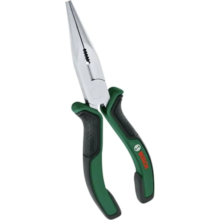 Bosch Spitzzange 180 mm (induktionsgehärtete Schneiden, vernickelte Oberfläche, ergonomisches Design mit Softgrip) – Bild 1