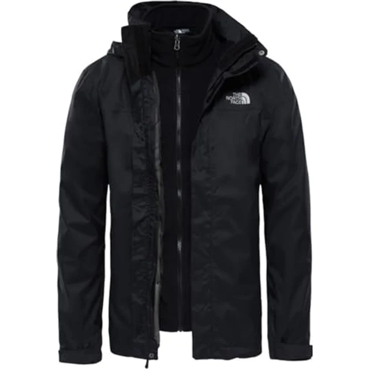 The North Face Doppeljacke M EVOLVE II TRICLIMATE JACKET TNF BLACK, atmungsaktiv, wasserdicht, HyVent Material, Polartec Fleece – Bild 8