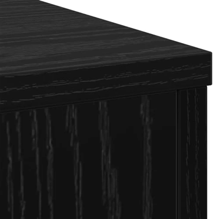 vidaXL Pflanzenständer 2 Stück, Schwarz Eiche, rechteckig, 30x30x70 cm, MDF, matt, für innen – Bild 8