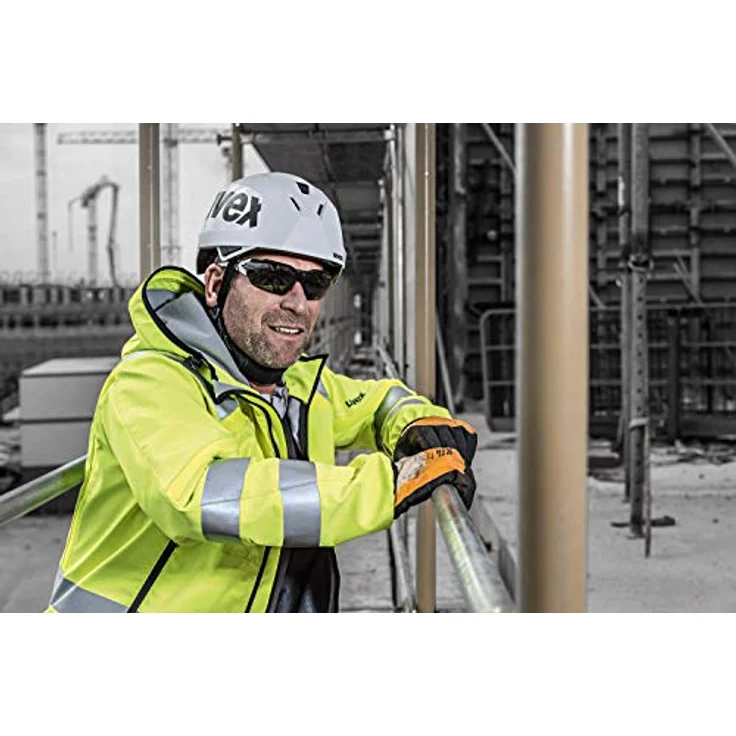 Uvex Pheos CX2 Schutzbrille - Supravision Excellence - Getönt-Weiß-Schwarz – Bild 7