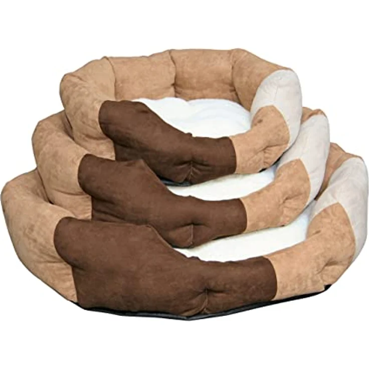 Kerbl Hundekissen Amy (Kuschelbett für Hunde, Velours mit Wendekissen, waschbar 30°C, Material 100% Polyester, Hundebett, Kissen für kleine Hunde) – Bild 2