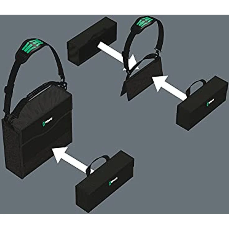 Wera Werkzeugtasche Wera2Go 3, individuell bestückbar, formstabil und schutzresistent – Bild 7
