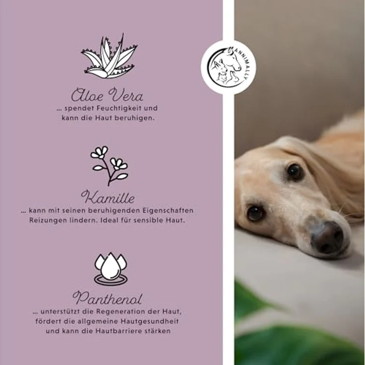 Annimally Augenpflege Pads für Hunde & Katzen - 100x Augenpads bei Tränenflecken und zur Augenreinigung - Augenreiniger zur Augen Pflege & Reinigung mit Aloe Vera, Kamille und Panthenol – Bild 4