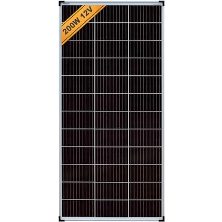 enjoy solar Solarmodul Eco Line ES200M36, Monokristallin PERC 200W für Garten und Wohnmobil, wetterfest mit IP68 Anschluss und Bypass Diode – Bild 3