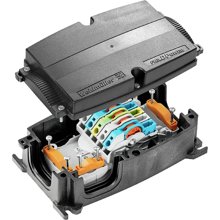 Weidmüller FP BOX DC Verteiler-Box, flexibel für Kabelquerschnitte 2.5-6mm², starr, schwarz