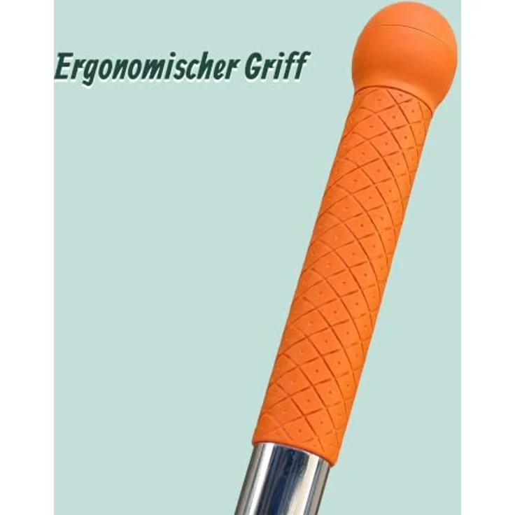 relaxdays Unkrautstecher mit langem Stiel, rückenschonend, mit Trittkante und 4 robusten Metallkrallen, silber und schwarz – Bild 7