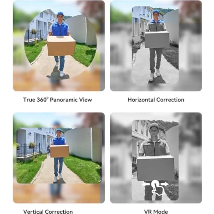 Imou Video-Türsprechanlage Doorbell 3 Kit, 4-MP-QHD mit KI-gestützter Erkennung, wetterfest, Akku, weiß – Bild 3