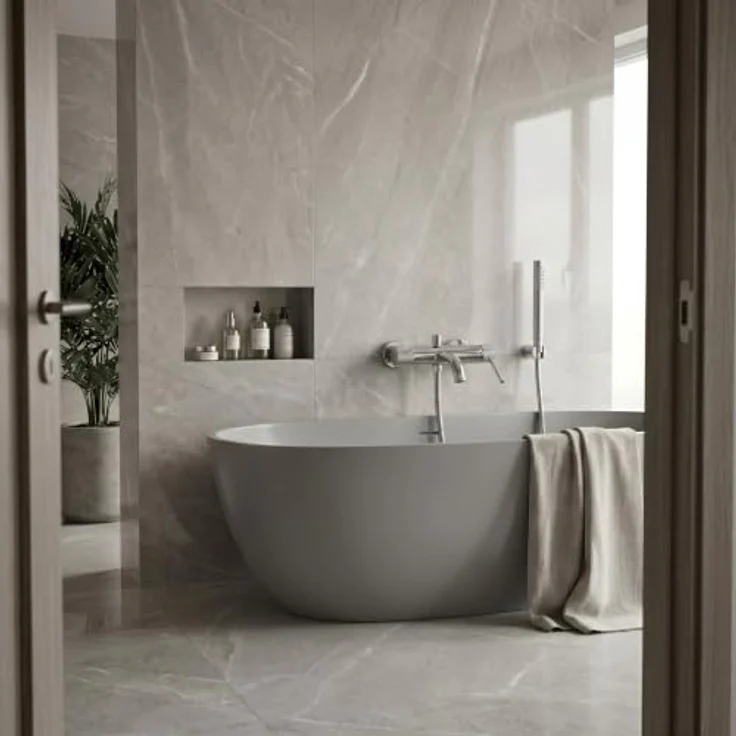 wohnwerk.idee Wannenarmatur Badewanne Armatur Wasserhahn Dusche inkl. Handbrause, Gold Matt, Chrom, Kupfer Matt - Moderne Duschinstallation mit Keramikkartusche und integriertem Perlator – Bild 8