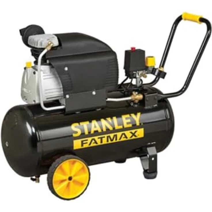 Stanley Kompressor D 251/10/50S  FMXCM0064E, leistungsstark mit 50-L-Tank und 10 bar Druck, blau