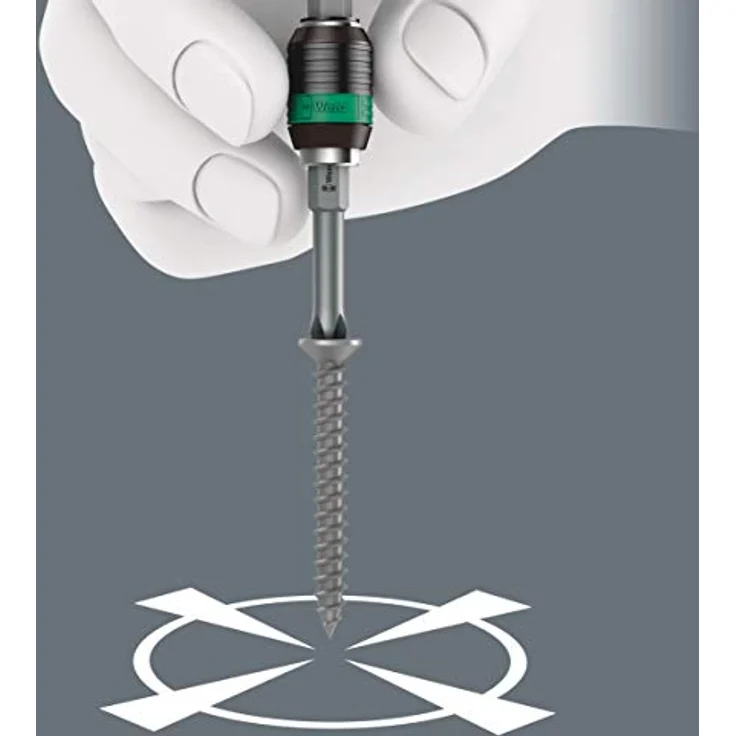 Wera Bithalter 889/4/1 K Rapidaptor, mit blitzschnellem Bitwechsel für 6,3 mm Bits, schwarz – Bild 8