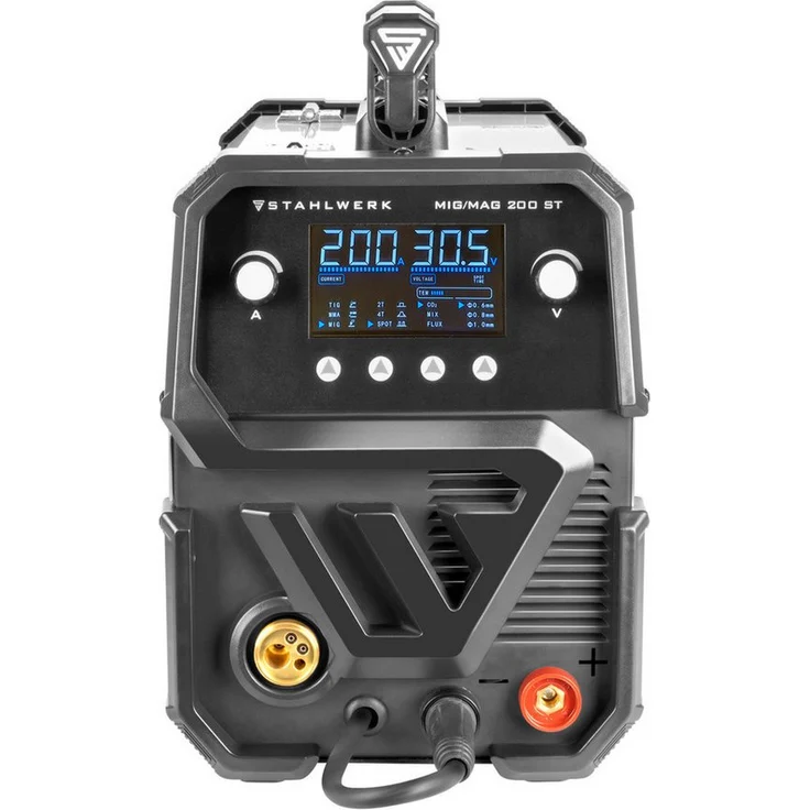 STAHLWERK Schutzgasschweißgerät MIG MAG 200 ST Digital IGBT, 40 - 200 A, Vollausstattung, Inverter mit 200 A, schwarz - Preisvergleich – Bild 1