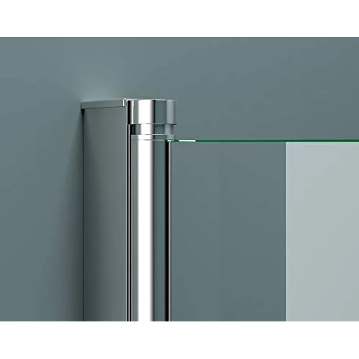 doporro 90x140 cm Design-Duschwand für Badewanne Badewannenaufsatz Duschabtrennung 6mm ESG-Sicherheitsglas teilsatiniert inkl. NANO-Beschichtung Badewannenfaltwand – Bild 5