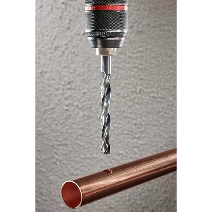 Wolfcraft HSS Metallbohrer-Set, 16-teilig Ø 1-10 mm, Rundschaft, rollgewalzt, für Stahl und Kunststoff – Bild 4