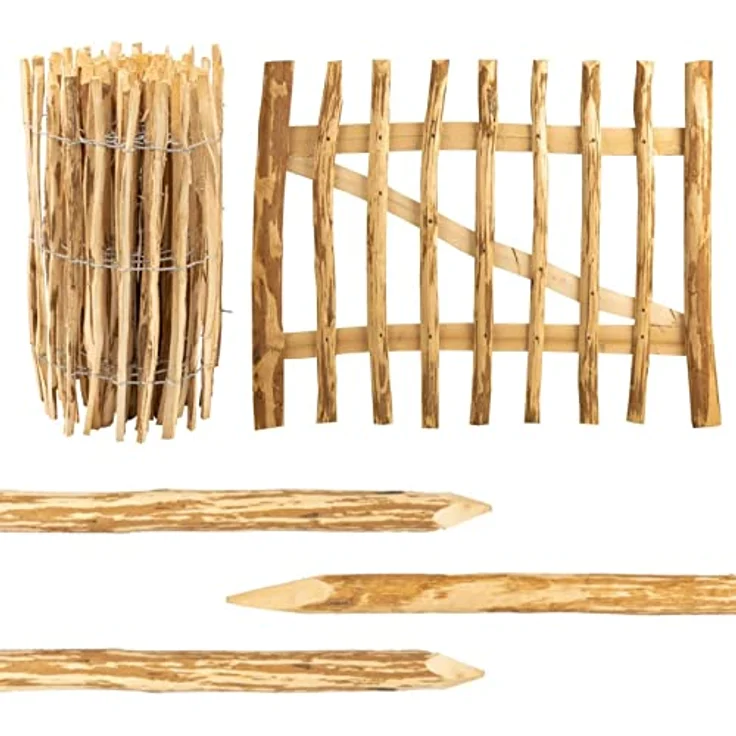 BooGardi Gartentor Staketentor Bausatz, (Höhe 50cm x Breite 80cm Lattenabstand 3-5cm · 168 Größen), Gartentür Holztor Staketenzaun Zauntor Gartenzaun – Bild 8