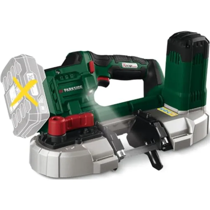 PARKSIDE® 20V Akku Bandsäge PMBA20-Li A1, kraftvoll und handlich, ohne Akku und Ladegerät, Mobil - Kunststoff, 20 V