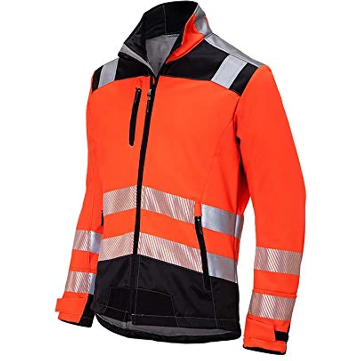KÜBLER REFLECTIQ Warnschutzjacke warnorange, Größe L, Unisex-Arbeitsjacke aus Mischgewebe – Bild 2