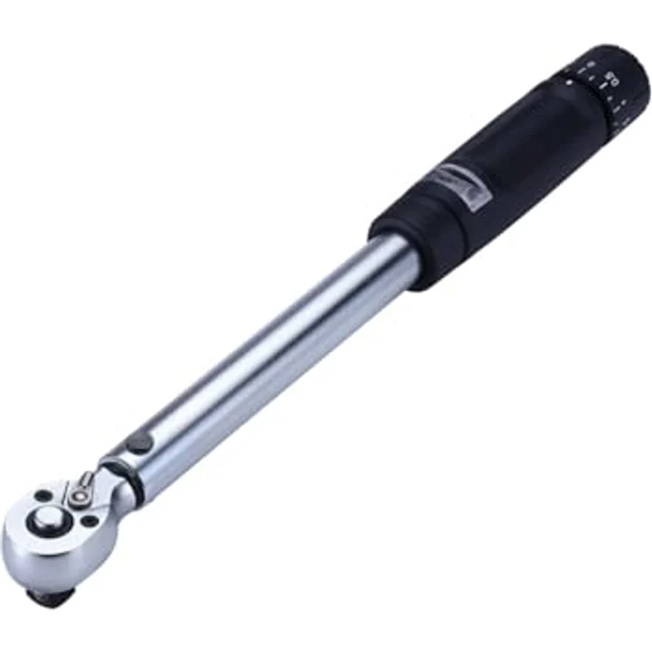 BBB HighTorque Drehmomentschlüssel, 1/2", einstellbar von 10-60 Nm, präzise Klick-Anzeige, 355 mm Länge, kalibrierbar, Schutzgehäuse – Bild 1