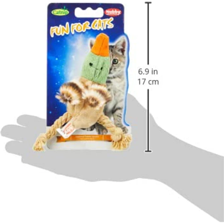 Nobby Plüsch Ente mit Catnip, 10 cm, 1 Stück – Bild 4