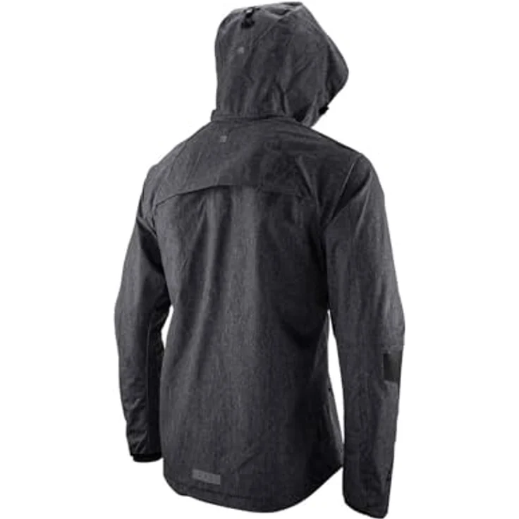 Leatt Velojacke MTB HydraDri 4.0, Damen Softshell-Jacke, wasserdicht und atmungsaktiv, Ride Adaptive Hood, grau, XXL – Bild 5