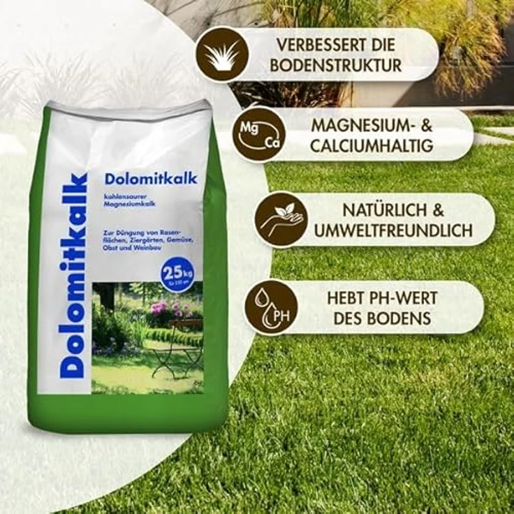 Hamann Mercatus Dolomitkalk Rasenkalk 50 kg – Bild 4