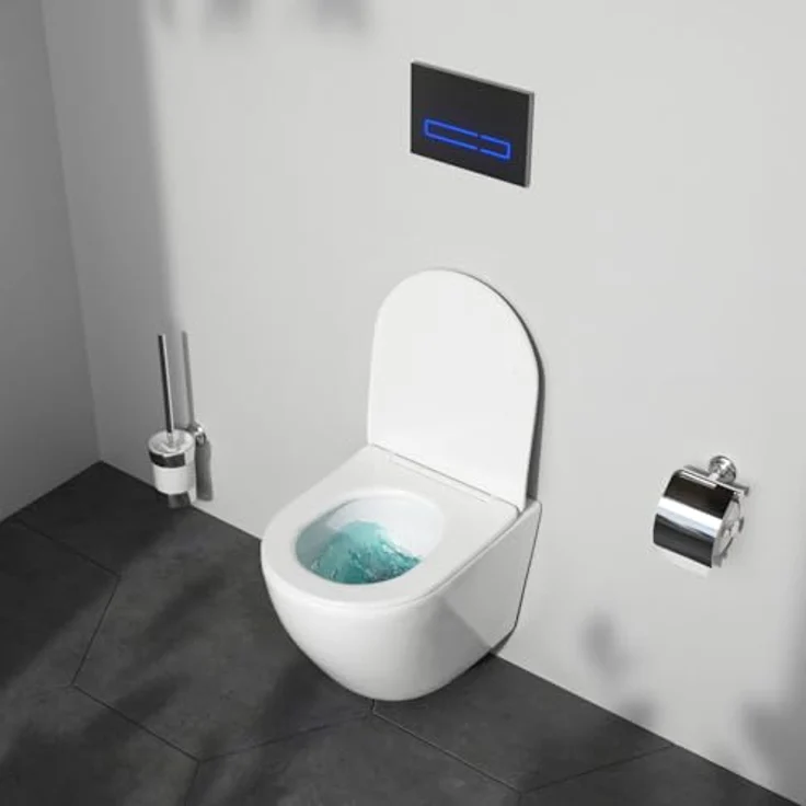 AM.PM Wand-WC CLA1900PSC Flash mit Softclosing-Sitzabdeckung, spülrandlos und AquaSpin-Spültechnologie – Bild 4