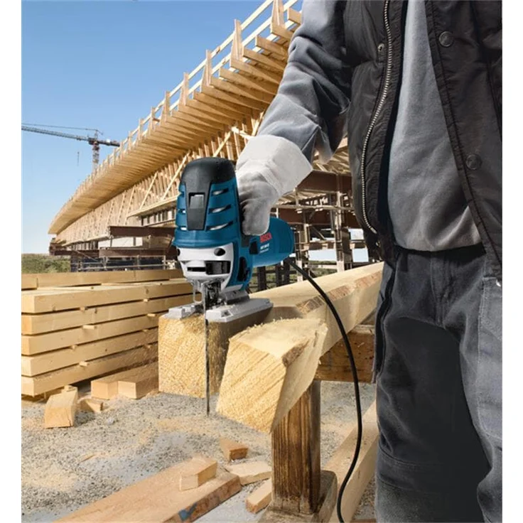 Bosch Professional Stichsäge GST 150 (780 Watt, Schnitttiefe Holz max: 150 mm, ohnne Schlauch, im Koffer) – Bild 9