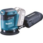 Makita DBO180Z Akku-Exzenterschleifer, 16 x 450 mm Scheibendurchmesser 125 mm 18 V Li-Ion Klett-Fix ohne Akku und Ladegerät