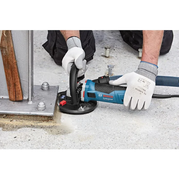 Bosch Professional Betonschleifer GBR 15 CAG (1.500 W Nennaufnahmeleistung, 9.300 min-1 Leerlaufdrehzahl, inkl. Diamanttopfscheibe 125 mm, 3 x Ersatzbürstenkranz, in L-Boxx) – Bild 6