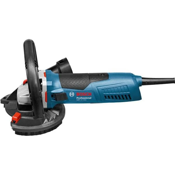 Bosch Professional Betonschleifer GBR 15 CAG (1.500 W Nennaufnahmeleistung, 9.300 min-1 Leerlaufdrehzahl, inkl. Diamanttopfscheibe 125 mm, 3 x Ersatzbürstenkranz, in L-Boxx) – Bild 2