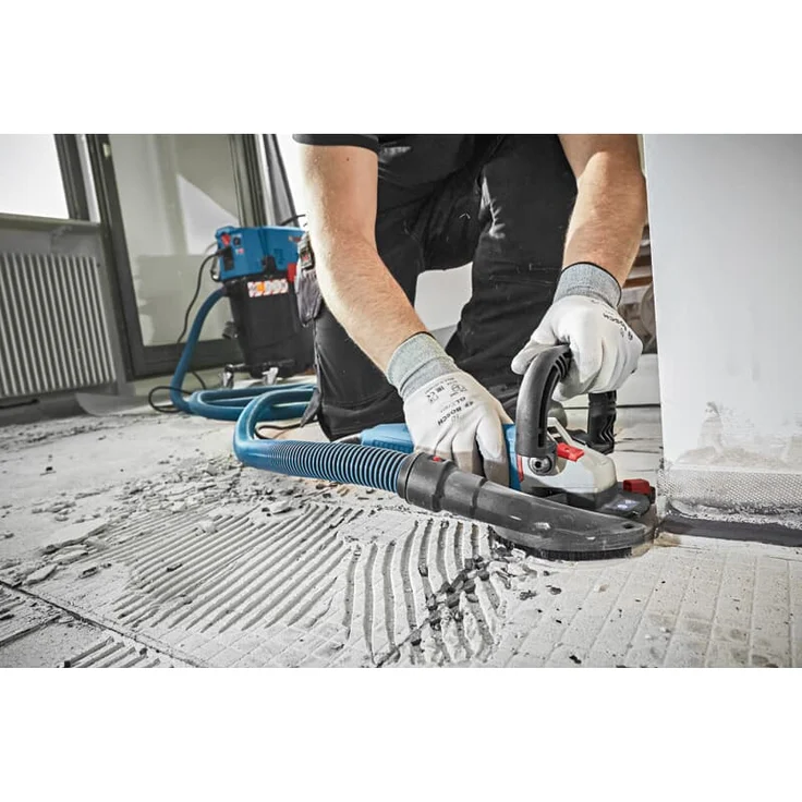 Bosch Professional Betonschleifer GBR 15 CAG (1.500 W Nennaufnahmeleistung, 9.300 min-1 Leerlaufdrehzahl, inkl. Diamanttopfscheibe 125 mm, 3 x Ersatzbürstenkranz, in L-Boxx) – Bild 8