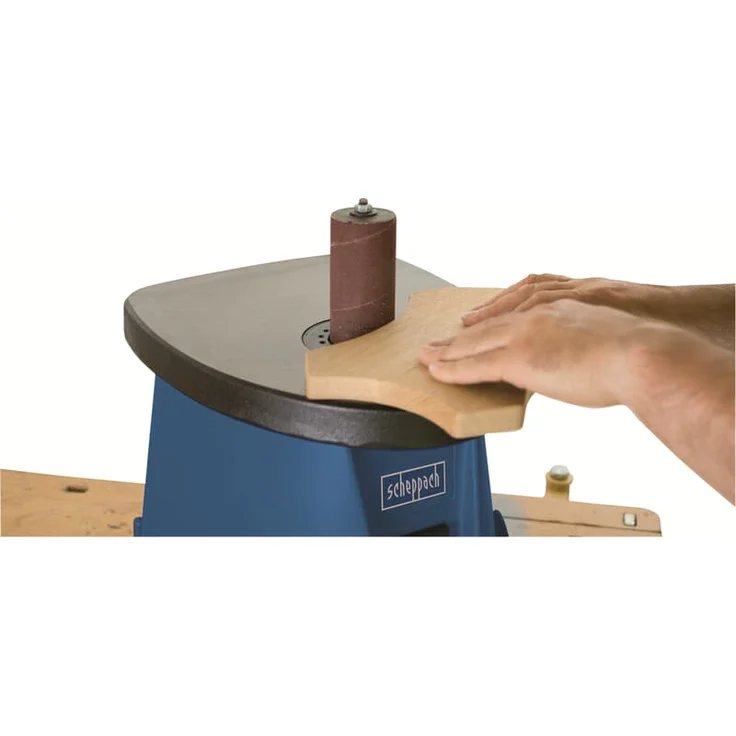 Scheppach Oszillierender Spindelschleifer OSM100 | 450W Leistung | Osz.-Hub 16 mm | inkl. 6x Schleifhülsen | Spindel-Ø 12,7mm | Drehzahl 2000 min-1 – Bild 4