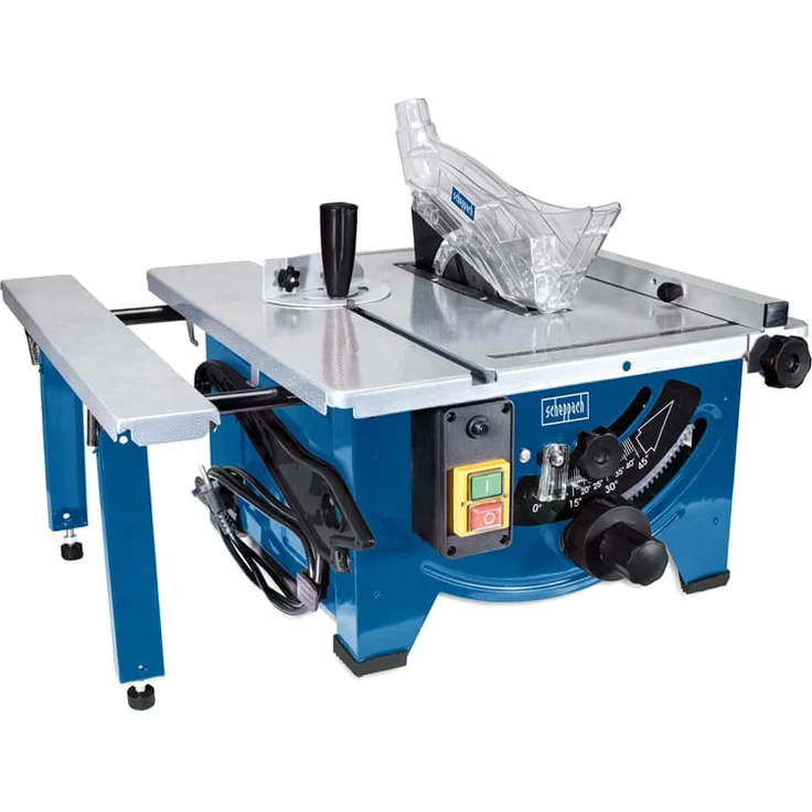 Scheppach Tischkreissäge HS80 (1200W, Sägeblatt Ø 210mm, Schnitthöhe 48mm, Tischgröße 525 x 400 mm) inkl. Längs- und Queranschlag – Bild 1