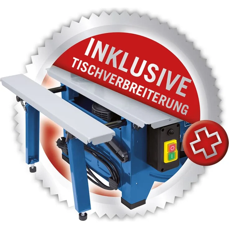 Scheppach Tischkreissäge HS80 (1200W, Sägeblatt Ø 210mm, Schnitthöhe 48mm, Tischgröße 525 x 400 mm) inkl. Längs- und Queranschlag – Bild 3