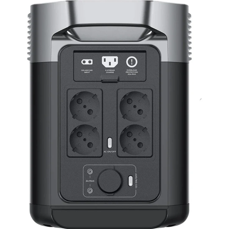 EcoFlow DELTA 2 Powerstation 1024 Wh für mobile Stromversorgung Energiestation 2400 Watt 400 x 211 x 281 mm Elektrostart – Bild 4