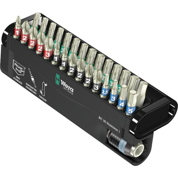 Wera Bit-Sortiment, Bit-Check 30 Stainless 1, 30-teilig, 05071109001