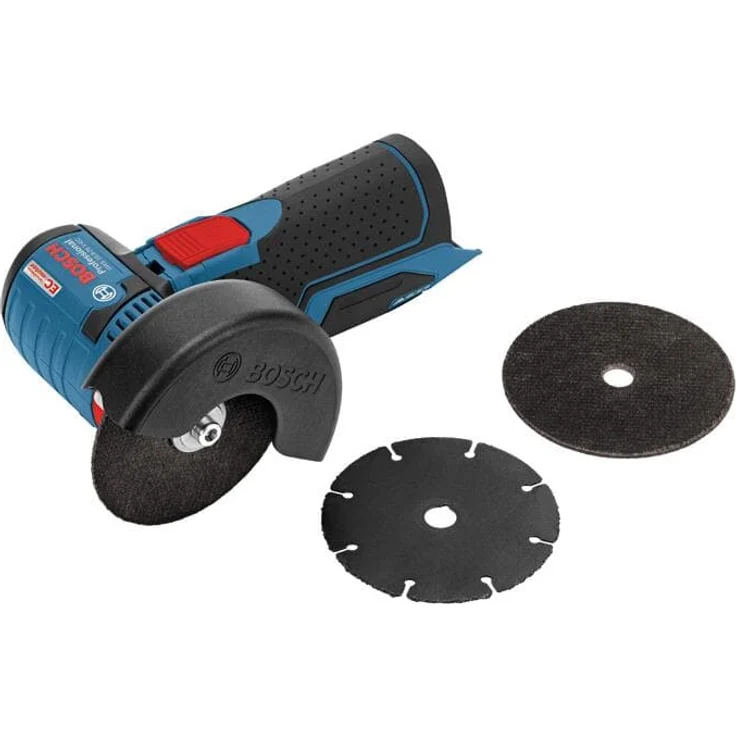 Bosch Professional 12V System Akku Winkelschleifer GWS 12V-76 (3 Trennscheiben, Scheibendurchmesser: 76 mm, ohne Akkus und Ladegerät, in L-BOXX) – Bild 2