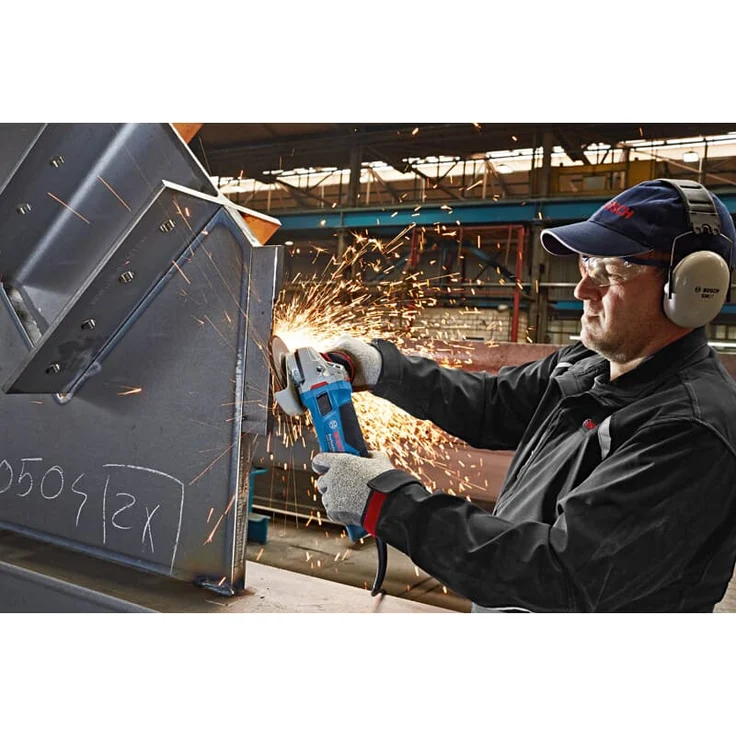 Bosch Professional Winkelschleifer GWS 19-125 CIE (Scheiben-Ø 125 mm, 1.900 Watt, mit Drehzahl-Regelung, KickBack-Stop, im Karton) – Bild 5