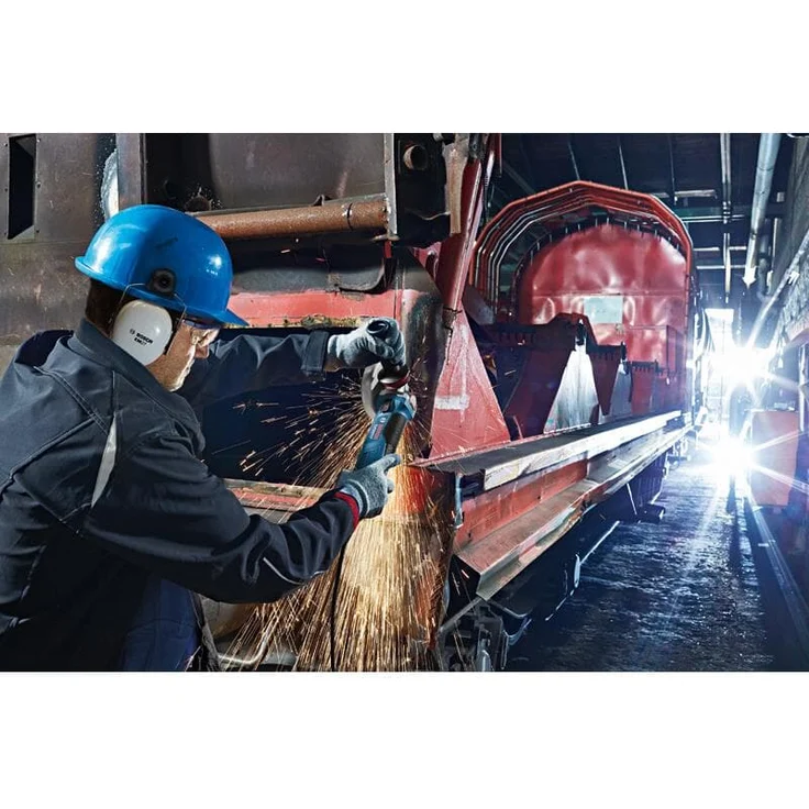 Bosch Professional Winkelschleifer GWS 19-125 CIE (Scheiben-Ø 125 mm, 1.900 Watt, mit Drehzahl-Regelung, KickBack-Stop, im Karton) – Bild 7