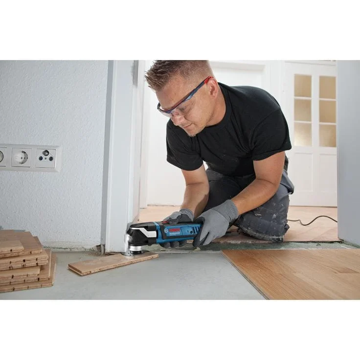 Bosch Professional Multi-Tool GOP 40-30 inkl. 9xStarlock BIM Tauchsägeblätter, Starlock Carbid-RIFF Schleifplatte, Starlock Deltaschleifplatte, 5xSchleifblätter, in L-Boxx 136 – Bild 4