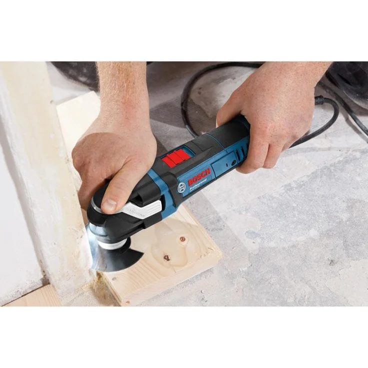 Bosch Professional Multi-Tool GOP 40-30 inkl. 9xStarlock BIM Tauchsägeblätter, Starlock Carbid-RIFF Schleifplatte, Starlock Deltaschleifplatte, 5xSchleifblätter, in L-Boxx 136 – Bild 5