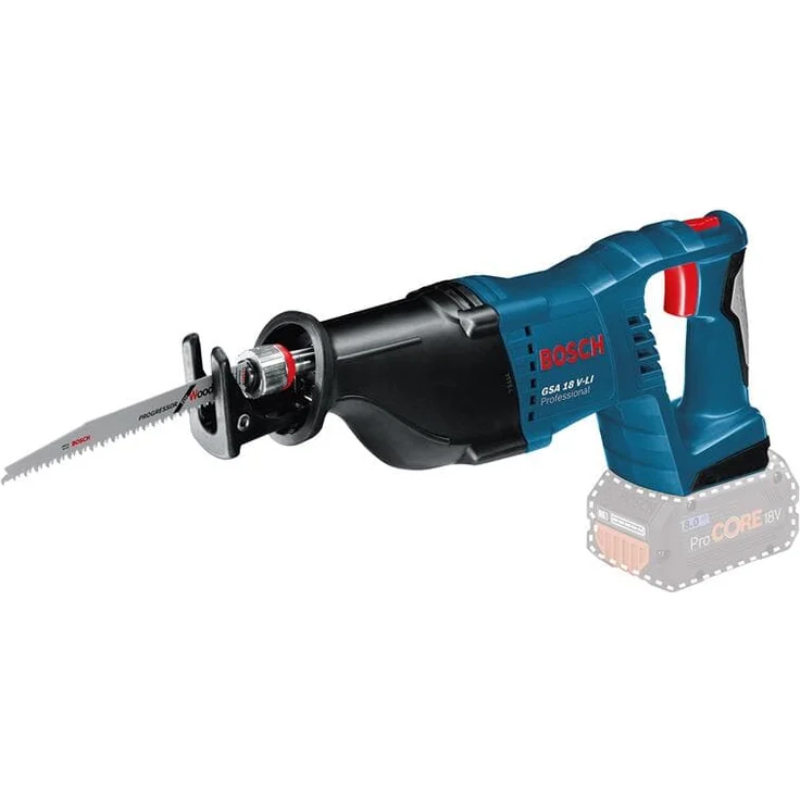 Bosch Professional Professional 18V System Akku Säbelsäge GSA 18 V-LI (Hublänge 28 mm, ohne Akkus und Ladegerät, in L-BOXX) – Bild 2