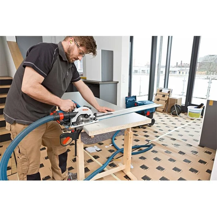 Bosch Professional 18V System Akku Kreissäge GKS 18V-57 G (Sägeblatt-: 165 mm, Schnitttiefe: 57 mm, ohne Akkus und Ladegerät, in L-BOXX) – Bild 6
