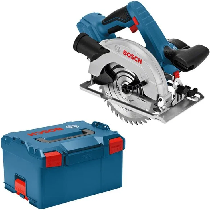 Bosch Professional 18V System Akku Kreissäge GKS 18V-57 G (Sägeblatt-: 165 mm, Schnitttiefe: 57 mm, ohne Akkus und Ladegerät, in L-BOXX) – Bild 1