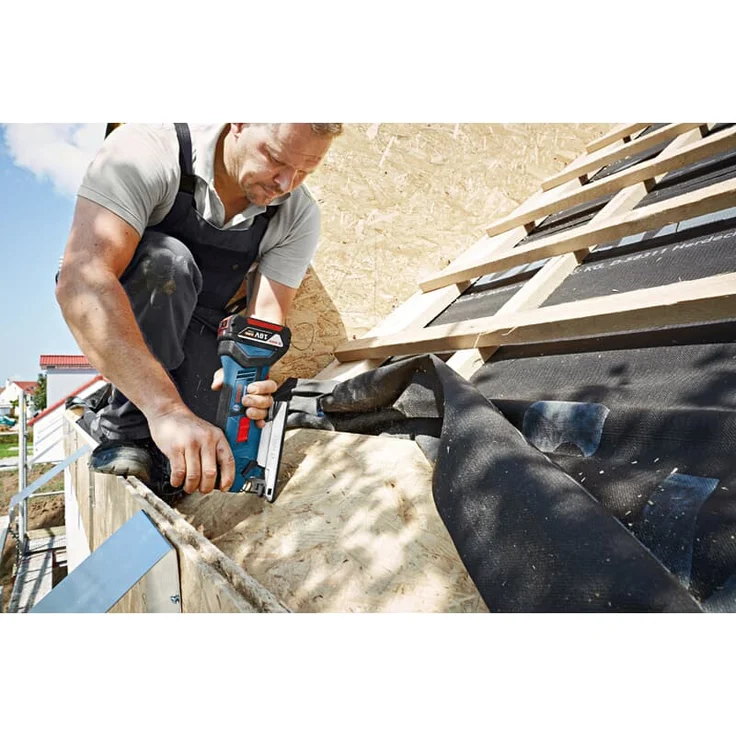 Bosch Professional 18V System Akku Stichsäge GST 18 V-LI S (Stabversion, Schnitttiefe in Holz-Alu-Metall: 120-20-8 mm, 3 Stichsägeblätter, Spanreißschutz, ohne Akkus und Ladegerät, in L-BOXX) – Bild 10