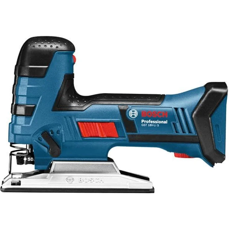 Bosch Professional 18V System Akku Stichsäge GST 18 V-LI S (Stabversion, Schnitttiefe in Holz-Alu-Metall: 120-20-8 mm, 3 Stichsägeblätter, Spanreißschutz, ohne Akkus und Ladegerät, in L-BOXX) – Bild 3