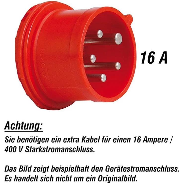 Scheppach Tischkreissäge TS310 | 400V Anschluss | 2800W Leistung | Sägeblatt Ø315mm | Schnitthöhe 83 mm | mit Tischverbreiterung, 2. Sägeblatt, Führungsschiene & Schiebeschlitten | schwenkbar bis 45° – Bild 4