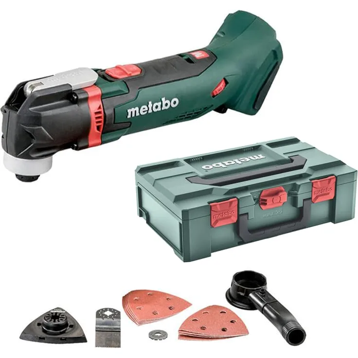 Metabo Akku-Multitool MT 18 LTX (613021840) 18V ; metaBOX 145 L, Akkuspannung: 18 V, Schwingzahl bei Leerlauf: 7000 - 18000 /min, Oszillationswinkel links/rechts: 1.6 °